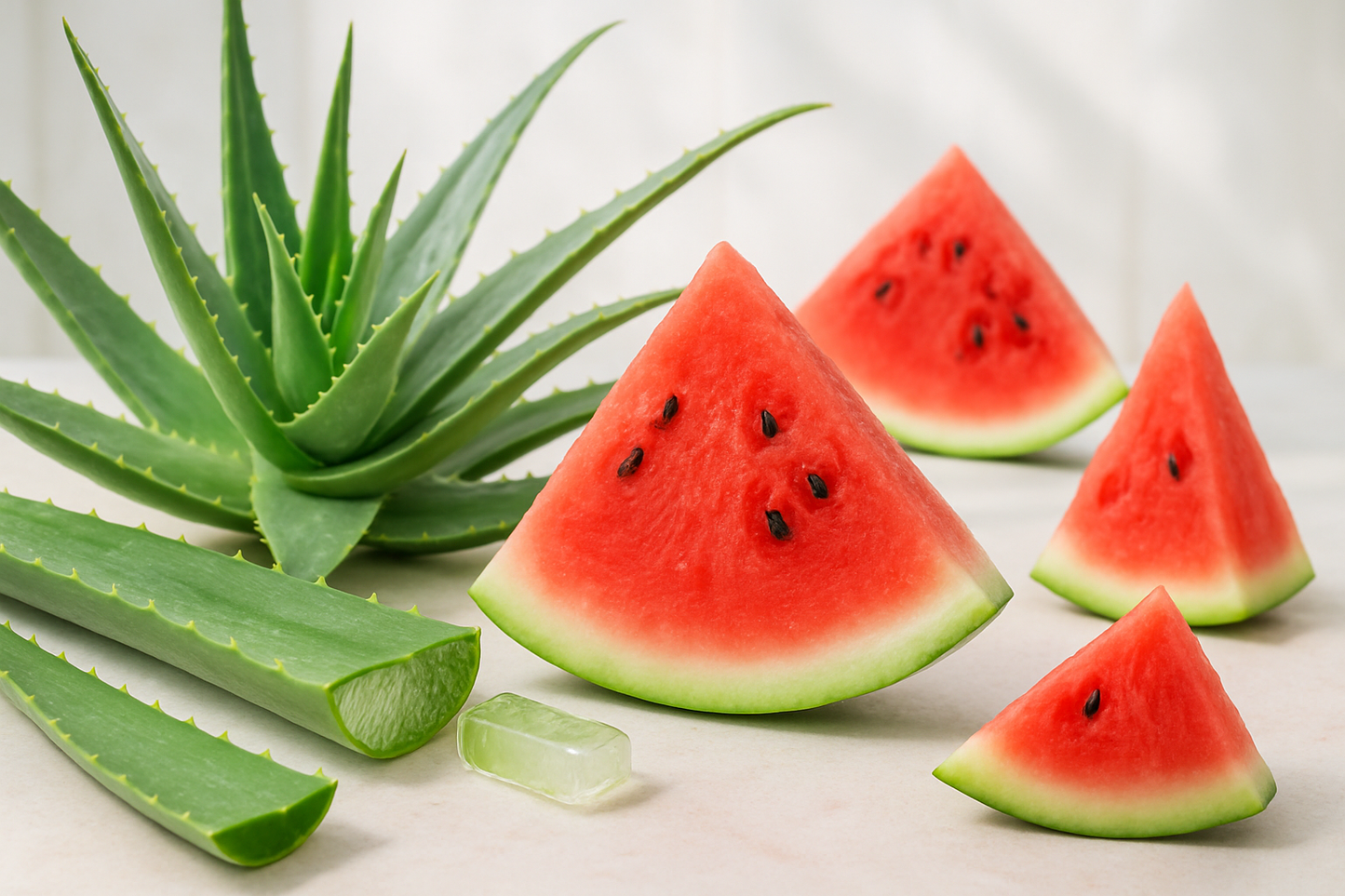 aloe vera and watermelon